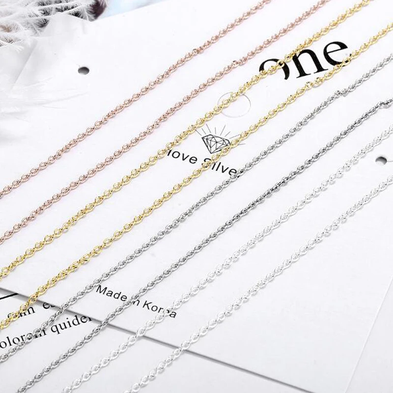 DIY Chain Rolo Link ChainNecklace Gold Silver Color Tone 40cm Chain Lobster Clasp Necklace for Women Jewelry Making
DIY Chain Rolo Link ChainNecklace Gold Silver Color Tone 40cm Chain Lobster Clasp Necklace for Women Jewelry Making
