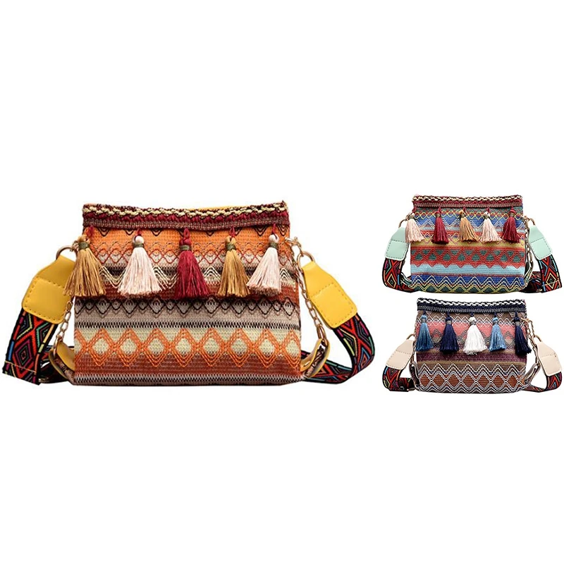 Fashion Lady Shoulder Bag Wallet Fashion Ethnic Style Tassel Decoration Bucket Bag Messenger Bag Messenger Bag
Fashion Lady Shoulder Bag Wallet Fashion Ethnic Style Tassel Decoration Bucket Bag Messenger Bag Messenger Bag