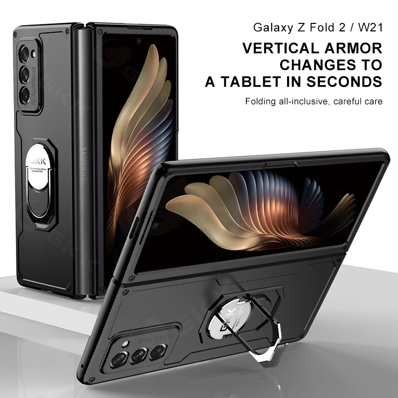 Чехол для Galaxy Z Fold 2 5G, противоударный защитный чехол с кольцом-держателем, Жесткий Чехол для Samsung Z Fold 2 W21
Чехол для Galaxy Z Fold 2 5G, противоударный защитный чехол с кольцом-держателем, Жесткий Чехол для Samsung Z Fold 2 W21