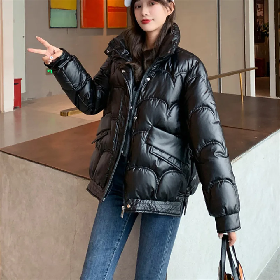 Winter Women Jacket Korea Warm Thick Cotton Padded Coats Ladies Fashion Loose Glossy Bread Parka Jackets Outerwear Female
Winter Women Jacket Korea Warm Thick Cotton Padded Coats Ladies Fashion Loose Glossy Bread Parka Jackets Outerwear Female