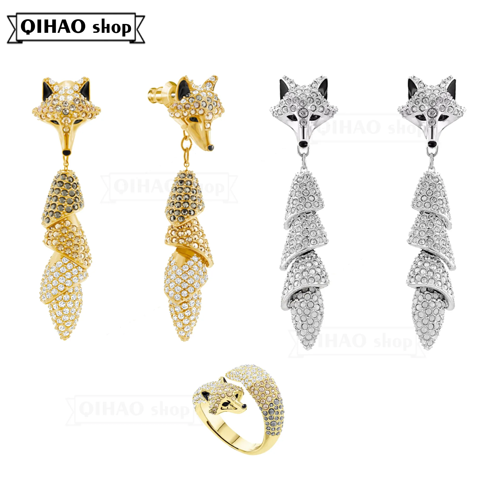 2020Swa1:1 Fashion Jewelry Exquisite Inspiration From Natural Gold White Fox Lady Charm Earrings
2020Swa1:1 Fashion Jewelry Exquisite Inspiration From Natural Gold White Fox Lady Charm Earrings