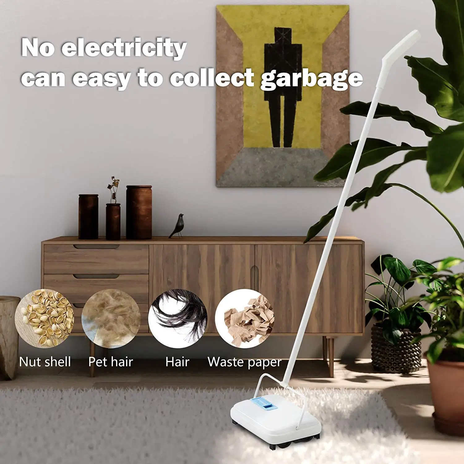 Carpet Floor Sweeper Cleaner Hand Push Automatic Broom for Home Office Carpet Rugs Dust Scraps Paper Cleaning with Brush
Carpet Floor Sweeper Cleaner Hand Push Automatic Broom for Home Office Carpet Rugs Dust Scraps Paper Cleaning with Brush