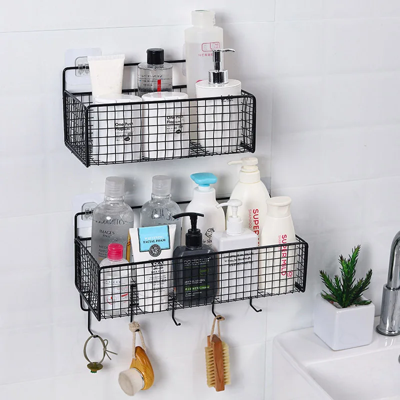 Wall Mounted Bathroom Shelves Shower Shelf Organizer Storage Basket For Kitchen Shampoo Holder Spice Rack Bathroom Storage Rack
Wall Mounted Bathroom Shelves Shower Shelf Organizer Storage Basket For Kitchen Shampoo Holder Spice Rack Bathroom Storage Rack