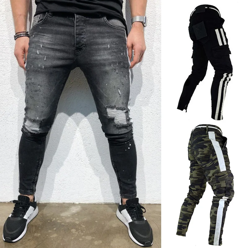 Men's Streetwear Hip Hop Holes Jeans Men Spring Autumn Fashion Distressed Ripped Biker Jeans Casual Denim Pencil Pants
Men's Streetwear Hip Hop Holes Jeans Men Spring Autumn Fashion Distressed Ripped Biker Jeans Casual Denim Pencil Pants