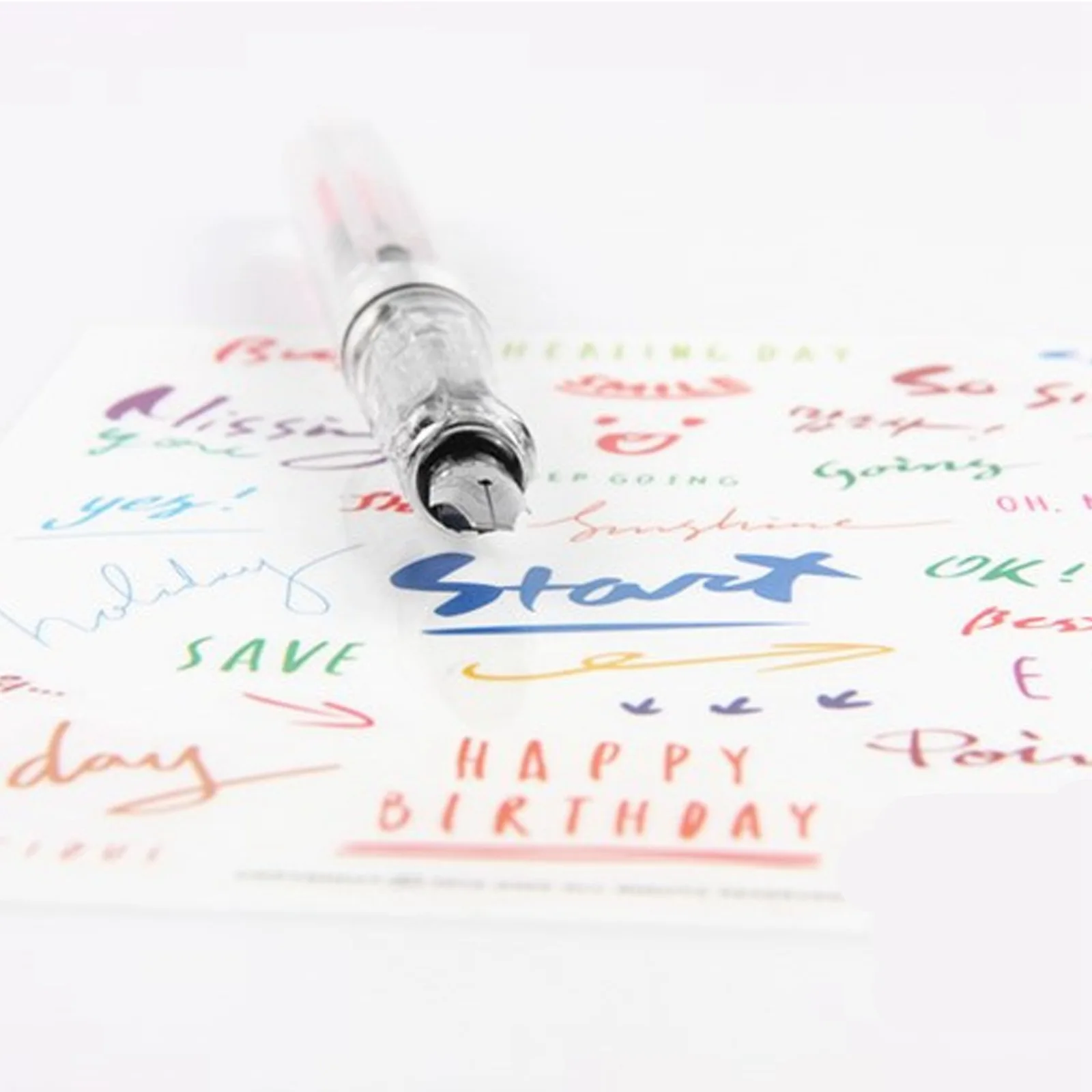 Parallel Calligraphy Fountain Pen Transparent Art Ink pen Gothic Arabic Italic 0.7/1.1/1.5/1.9/2.5/2.9mm Nib Office Supplies
Parallel Calligraphy Fountain Pen Transparent Art Ink pen Gothic Arabic Italic 0.7/1.1/1.5/1.9/2.5/2.9mm Nib Office Supplies