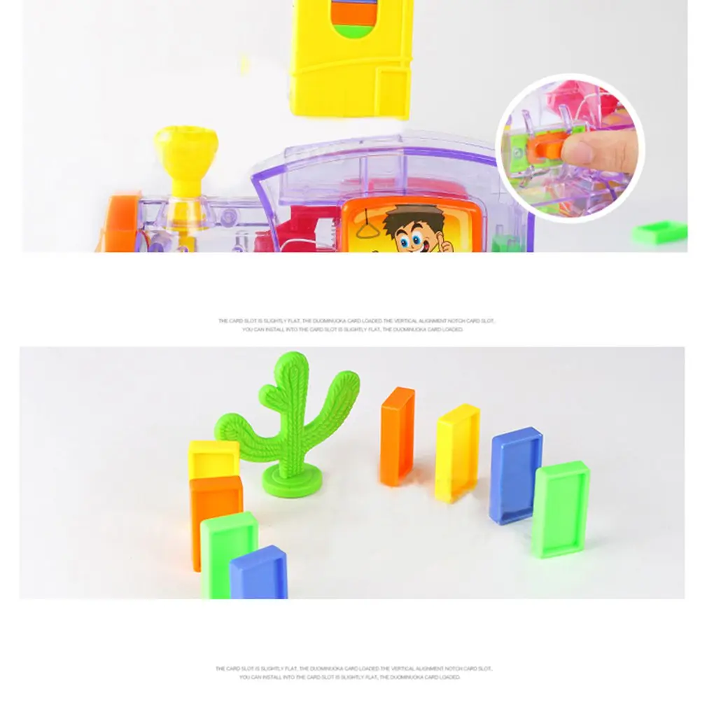 Children's Domino Train Car kit With Sound Light Automatic Emission Set Up Blocks Elevator Springboard Bridge Set kids Toys
Children's Domino Train Car kit With Sound Light Automatic Emission Set Up Blocks Elevator Springboard Bridge Set kids Toys
