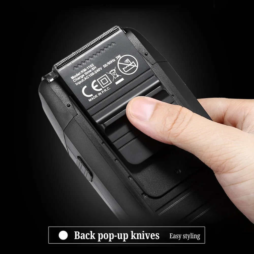 Kemei electric shaver razor for men hair trimmers beard Double knife net chargeable shaving machine shavers for men razors 5
Kemei electric shaver razor for men hair trimmers beard Double knife net chargeable shaving machine shavers for men razors 5