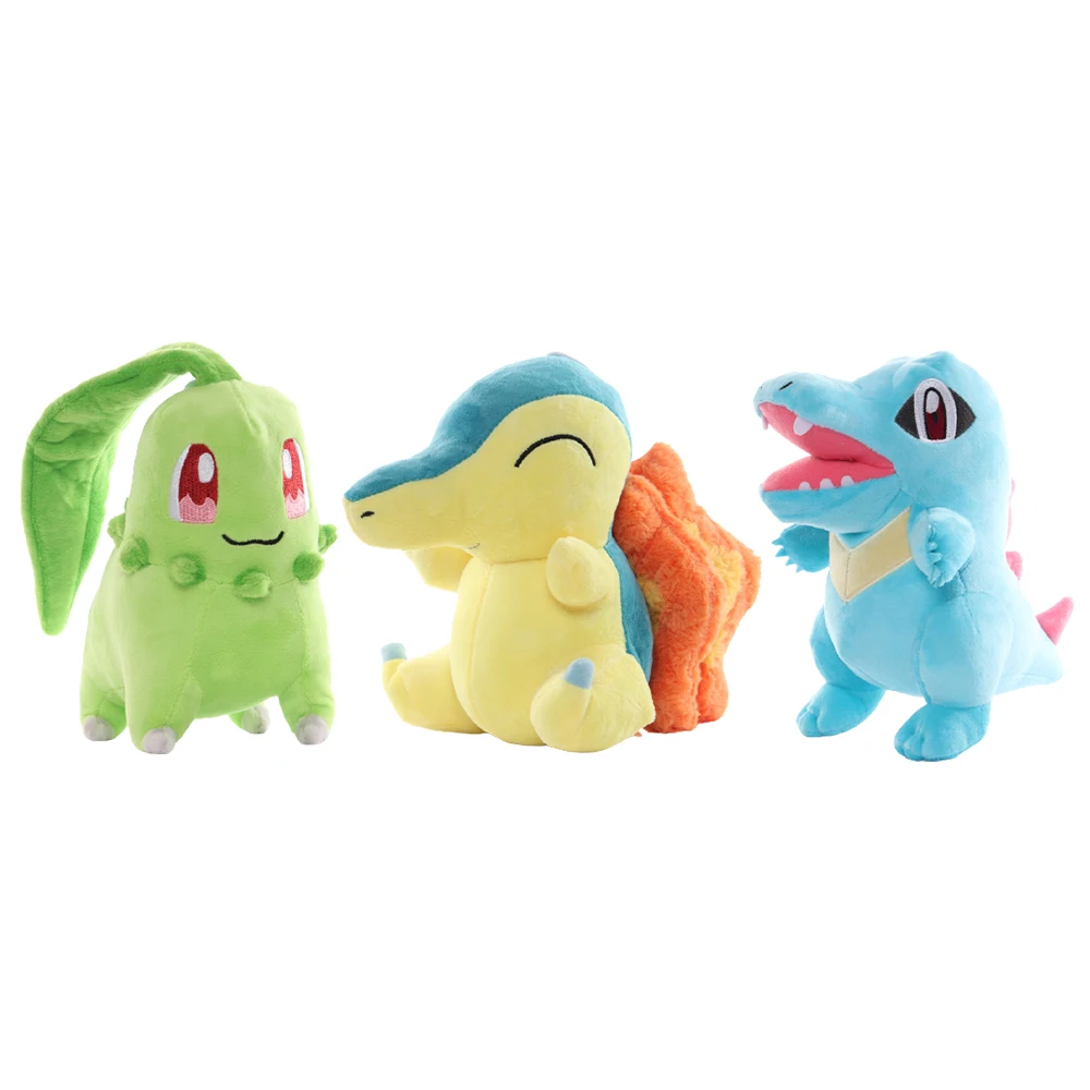 Плюшевая игрушка Покемон Cyndaquil totoскорой Chikorita мягкая фигурка плюшевый мультяшный