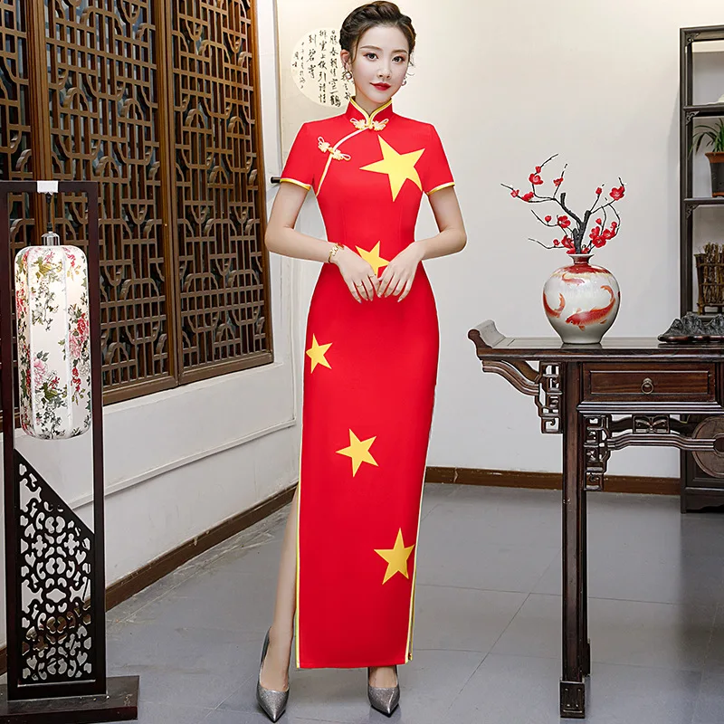 Plus Size 3XL 4XL 5XL Chinese Traditional Women Print Flower Qipao Vintage Cheongsam Novelty Chinese Traditional Formal Dress
Plus Size 3XL 4XL 5XL Chinese Traditional Women Print Flower Qipao Vintage Cheongsam Novelty Chinese Traditional Formal Dress