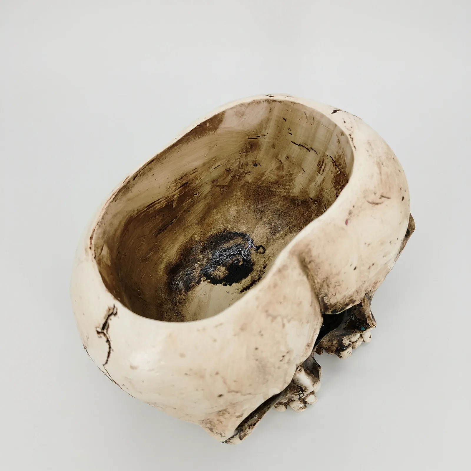 Resin Skull Model Flower Pot Shining Fruit Plate Storage Container Flower Pot Planter Skull Pot Home Decor Crafts Sculpture#g3
Resin Skull Model Flower Pot Shining Fruit Plate Storage Container Flower Pot Planter Skull Pot Home Decor Crafts Sculpture#g3