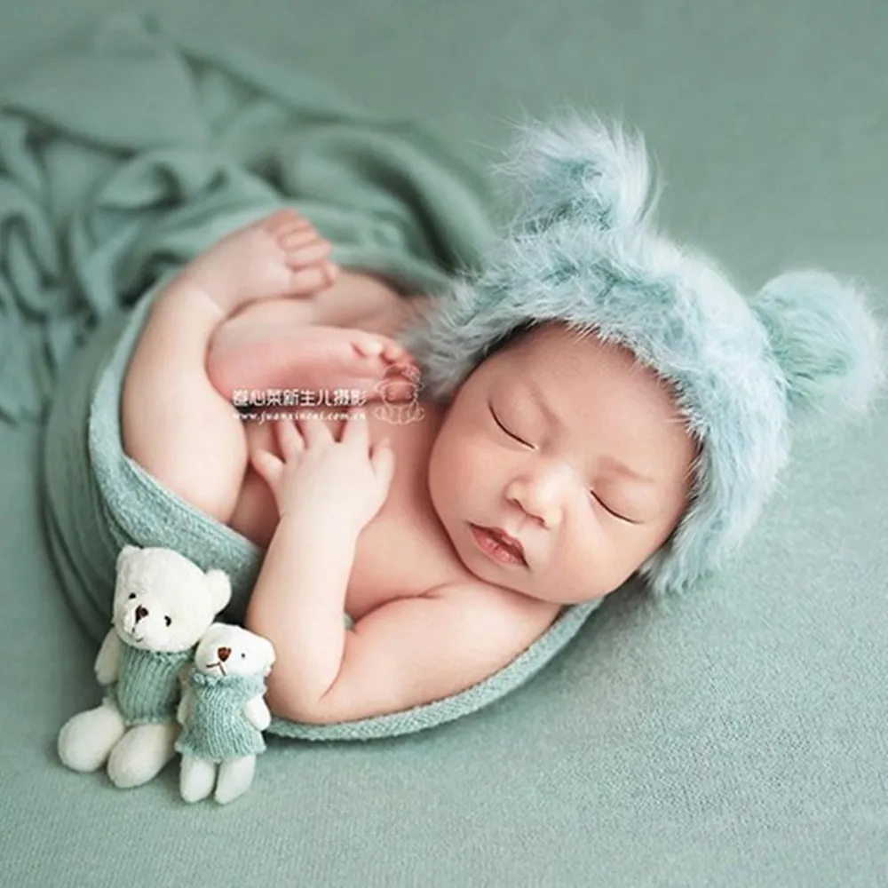2pcs Newborn Photography Props Baby Rabbit Knitted Hat+Bear Doll Baby Photo Cap Baby Cloth Toy Photography Studio Accessories
2pcs Newborn Photography Props Baby Rabbit Knitted Hat+Bear Doll Baby Photo Cap Baby Cloth Toy Photography Studio Accessories
