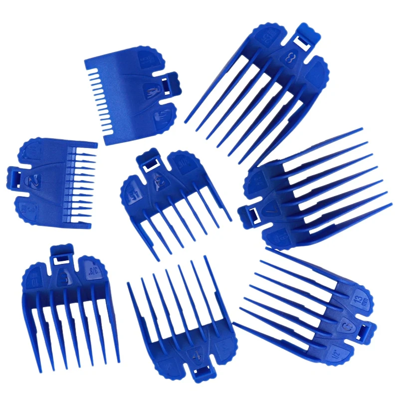 8PCS Professional Limit Comb Cutting Guide Combs 1.5/3/4.5/6/10/13/19/25mm Set For WAHL Hair Clipper
8PCS Professional Limit Comb Cutting Guide Combs 1.5/3/4.5/6/10/13/19/25mm Set For WAHL Hair Clipper