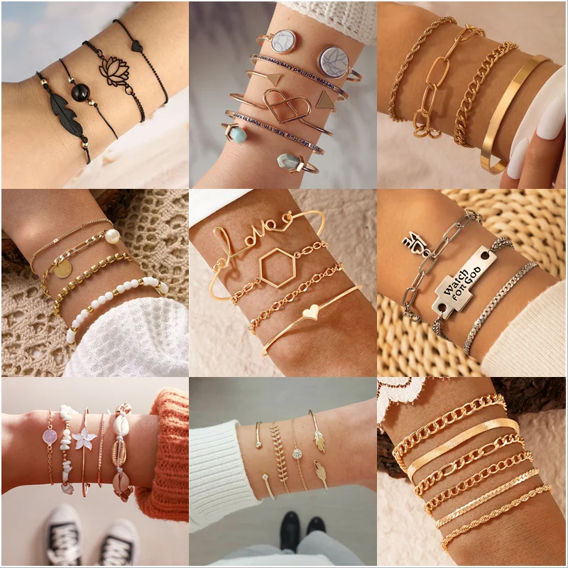 2021 New Bohemia Gold Color Cross Love Turquoise Wafer Opening Women Bracelet Bangles Environmental Protection Plating Process
2021 New Bohemia Gold Color Cross Love Turquoise Wafer Opening Women Bracelet Bangles Environmental Protection Plating Process