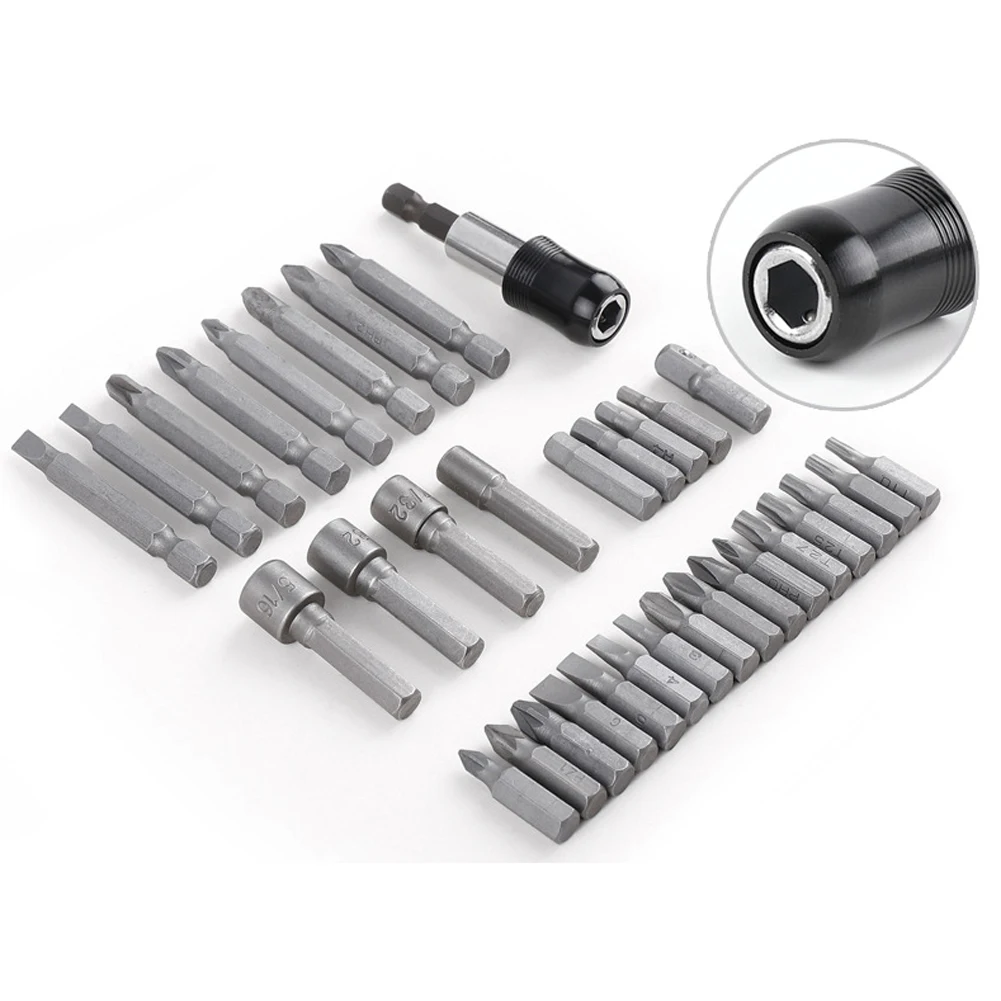 34pcs Screwdriver Bit Set Security Hex Torx Tri-wing Power Drill Screwdriver Tool Bit Sets 1/4" Drive Hex Security Bit Shank
34pcs Screwdriver Bit Set Security Hex Torx Tri-wing Power Drill Screwdriver Tool Bit Sets 1/4" Drive Hex Security Bit Shank