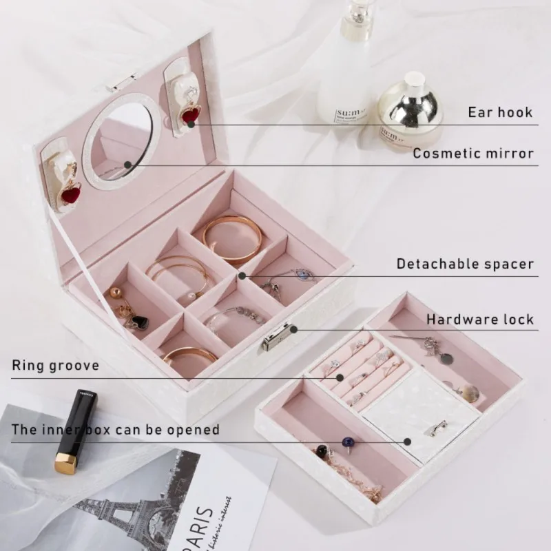 2021 New Multi-layer Jewelry Box Organizer Multifunction Portable Necklace Earring Ring Storage Box Jewelry Holder Gift Box
2021 New Multi-layer Jewelry Box Organizer Multifunction Portable Necklace Earring Ring Storage Box Jewelry Holder Gift Box