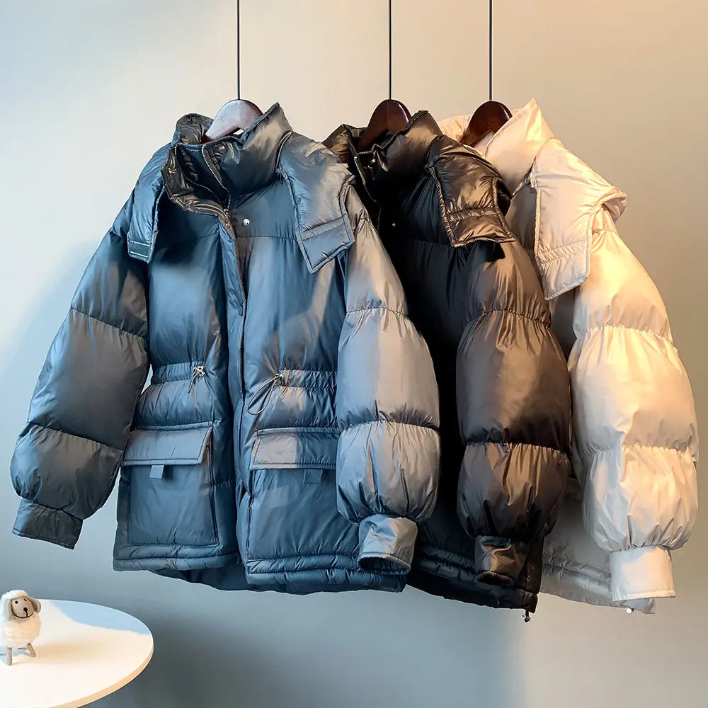 2021 Winter Adjustable Waist Hooded Cotton Padded Jacket Women's Thickened Warm Coats Female Casaco Feminino Parkas
2021 Winter Adjustable Waist Hooded Cotton Padded Jacket Women's Thickened Warm Coats Female Casaco Feminino Parkas
