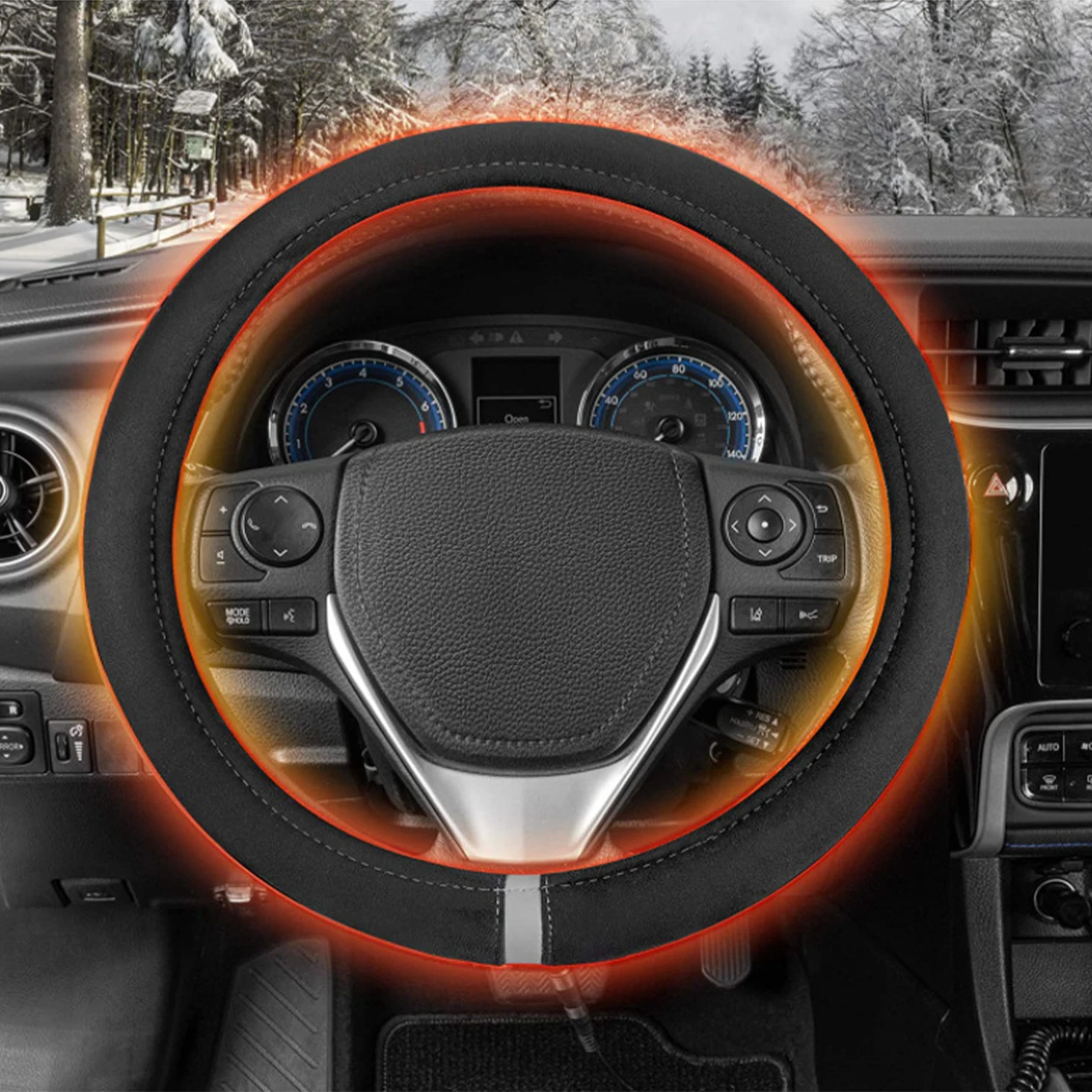 12V Auto Car Lighter Plug Heated Heating Electric Steering Wheel Covers Warmer Winter Universal 38cm Steering Covers
12V Auto Car Lighter Plug Heated Heating Electric Steering Wheel Covers Warmer Winter Universal 38cm Steering Covers