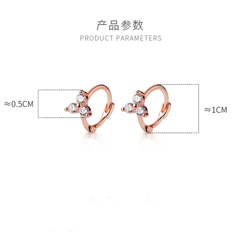 JuneLeaf Fashion Real 925 Sterling Silver Trefoil Ear Buckle White Zircon Round Stud Earrings For Women Romantic Flowers Jewelry 
JuneLeaf Fashion Real 925 Sterling Silver Trefoil Ear Buckle White Zircon Round Stud Earrings For Women Romantic Flowers Jewelry