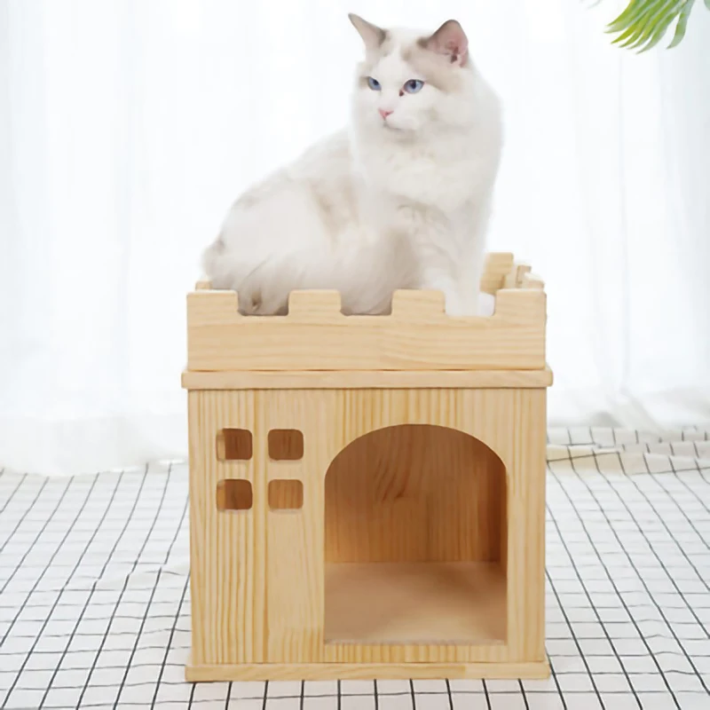 Cat Tree Cat Scratcher Cat Litter Solid Wood Cat Climbing Frame Fun Castle Square Cat Scraper Rectangular Pet Foreign Trade Cat
Cat Tree Cat Scratcher Cat Litter Solid Wood Cat Climbing Frame Fun Castle Square Cat Scraper Rectangular Pet Foreign Trade Cat