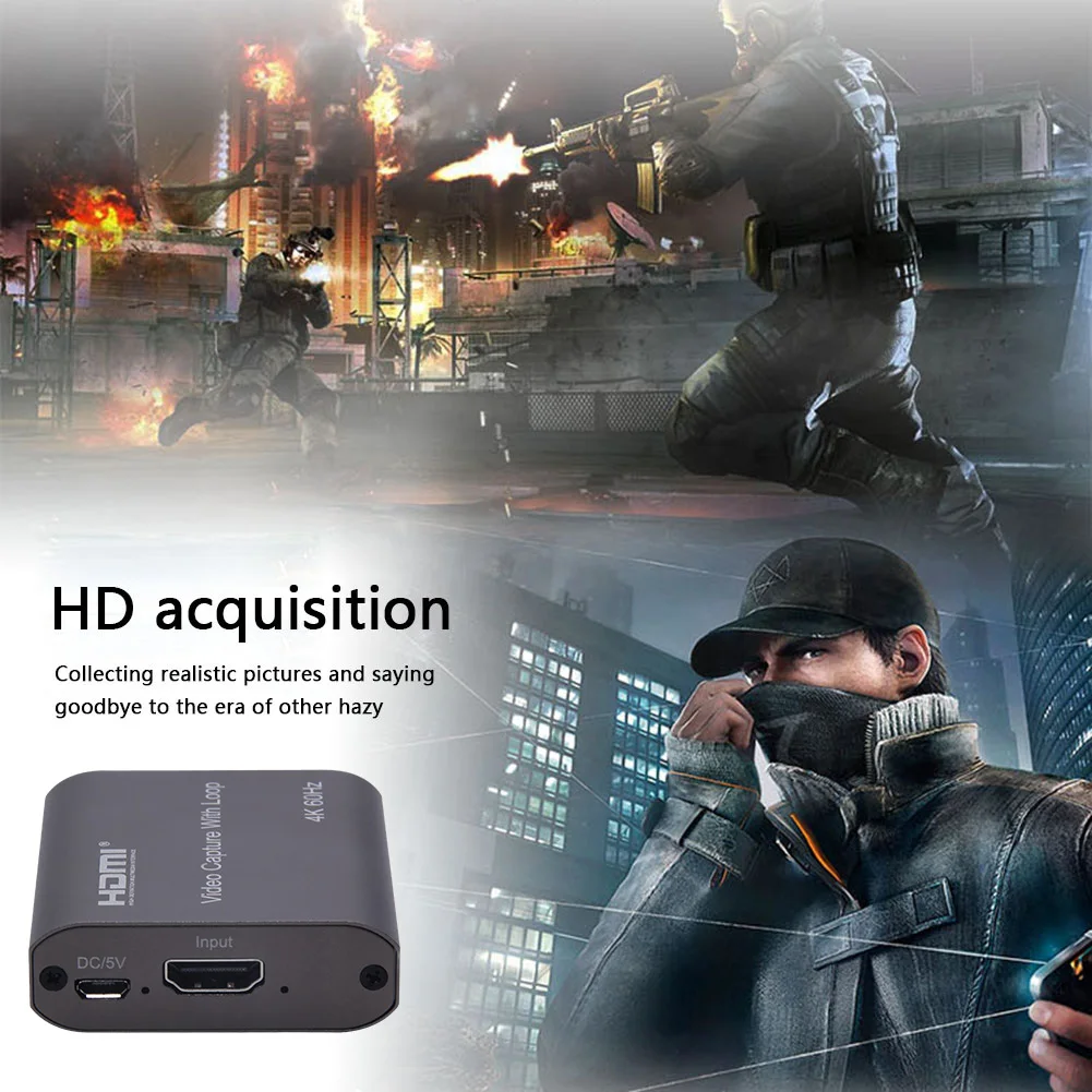 4K 60hz Loop Out HDMI Capture Card Audio Video Recording Plate Live Streaming USB 2.0 3.0 1080p Grabber for Camera PS4 Game DVD
4K 60hz Loop Out HDMI Capture Card Audio Video Recording Plate Live Streaming USB 2.0 3.0 1080p Grabber for Camera PS4 Game DVD