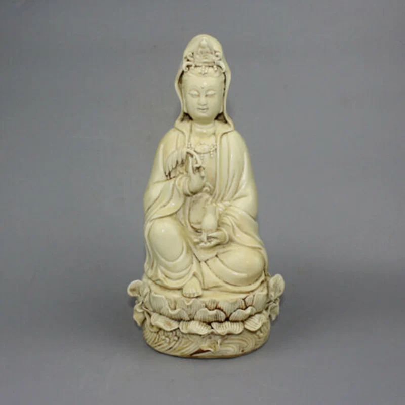 26.cm Chinese dehua white porcelain statue of goddess Guanyin bodhisattva home decor statues et sculptures Collection ornaments
26.cm Chinese dehua white porcelain statue of goddess Guanyin bodhisattva home decor statues et sculptures Collection ornaments