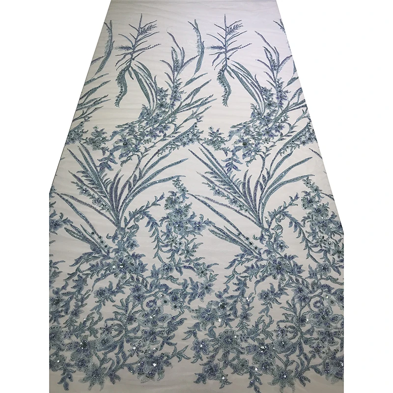 Blue High-End Swiss African Floral Embroidery Beaded Fabric Guipure Sequin Lace Tulle Transparent Mesh Material for Sewing Dress
Blue High-End Swiss African Floral Embroidery Beaded Fabric Guipure Sequin Lace Tulle Transparent Mesh Material for Sewing Dress