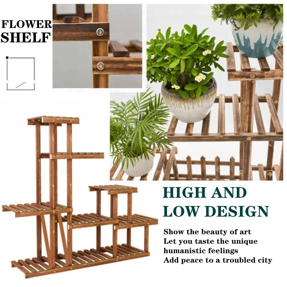 5 Tiers Wooden Flower Rack 97x25x98cm Plant Stand Bonsai Display Shelf for Yard Garden Patio Balcony Multi Flower Stand Shelves
5 Tiers Wooden Flower Rack 97x25x98cm Plant Stand Bonsai Display Shelf for Yard Garden Patio Balcony Multi Flower Stand Shelves
