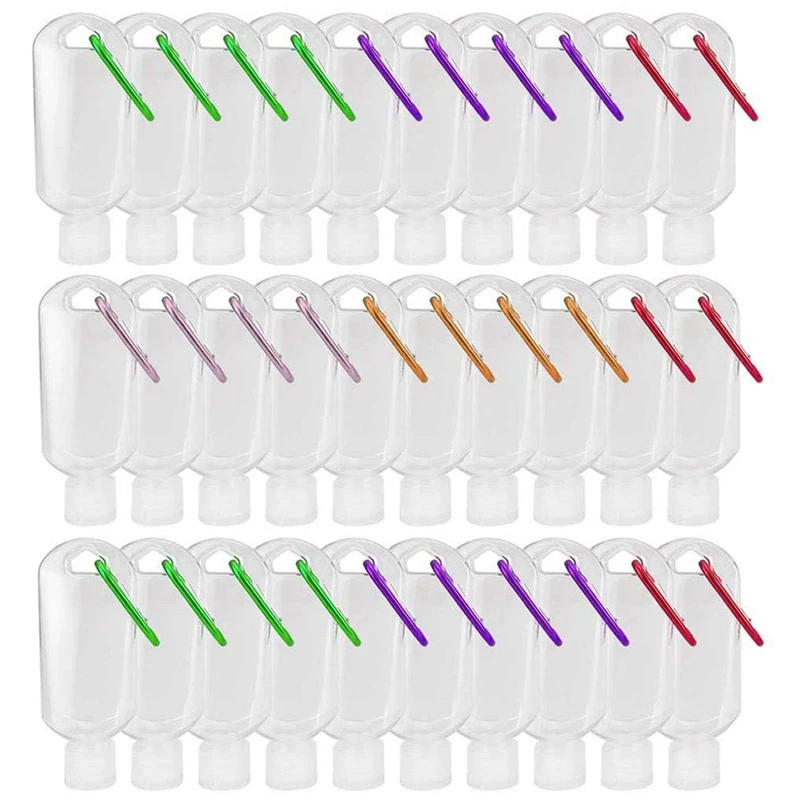 50Ml Refillable Bottles Travel Containers Empty Plastic Bottles With Hook Carabiner 30Pcs
50Ml Refillable Bottles Travel Containers Empty Plastic Bottles With Hook Carabiner 30Pcs