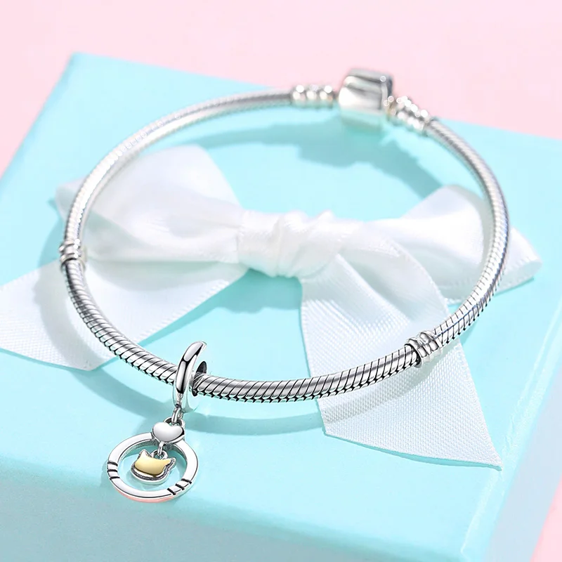 European Style 100% 925 Sterling Silver Bead Gold Cat Animal Dangle Charm Fit Women DIY Bracelet Bangle Jewelry Making
European Style 100% 925 Sterling Silver Bead Gold Cat Animal Dangle Charm Fit Women DIY Bracelet Bangle Jewelry Making
