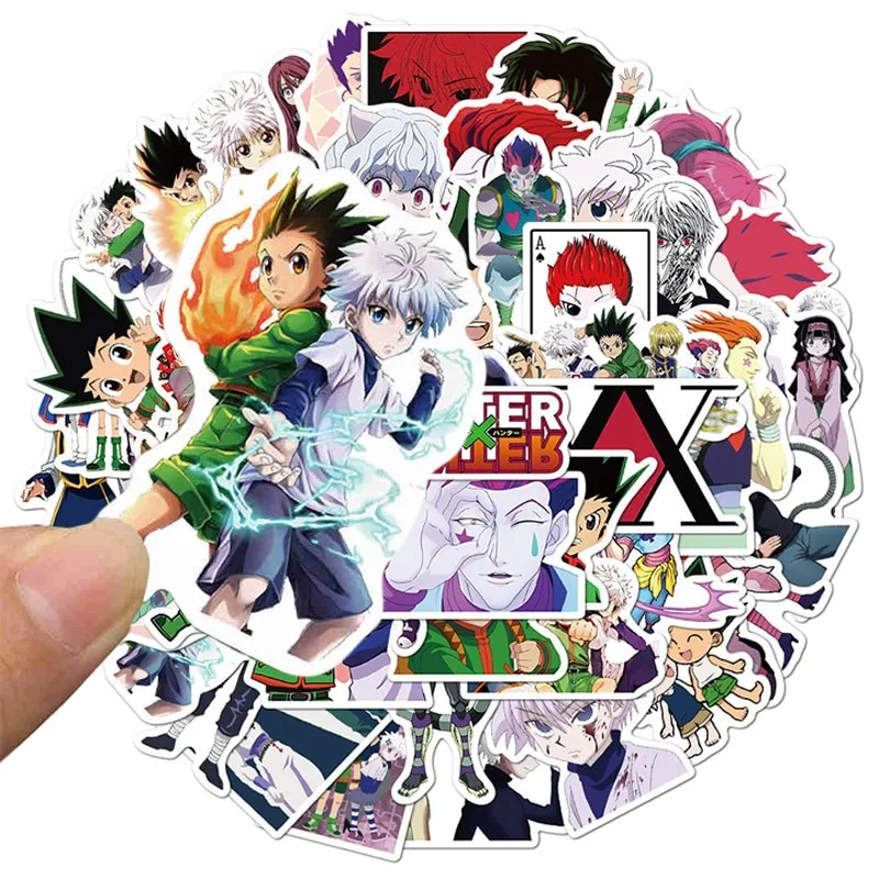 Стикеры аниме hunter x для детей комплект из 10/30/50 шт. наклейки гитары скейтборда