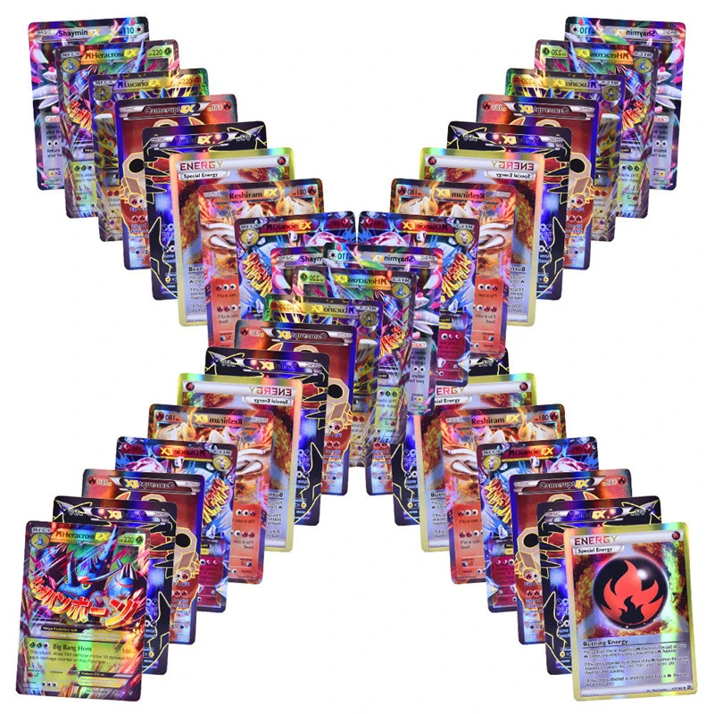 100PCS Pokemon Cards EX MEGA Toy Non Repeat Shining English Board Game Battle Carte Trading Pikachu Children Pokemon Kaarten Toy
100PCS Pokemon Cards EX MEGA Toy Non Repeat Shining English Board Game Battle Carte Trading Pikachu Children Pokemon Kaarten Toy
