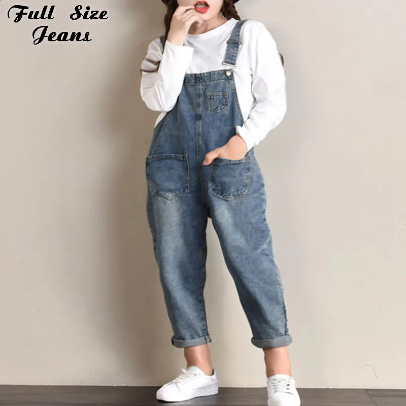 Plus Size Women Pockets Wide Leg Loose Ripped Denim Overalls 3Xl 5Xl Boyfriend Jumpsuit Hole Pocket Jeans Romper Mom Jean 
Plus Size Women Pockets Wide Leg Loose Ripped Denim Overalls 3Xl 5Xl Boyfriend Jumpsuit Hole Pocket Jeans Romper Mom Jean