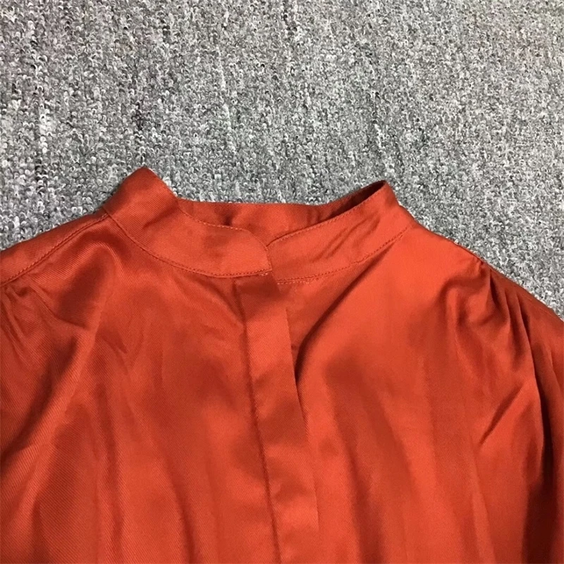 Shirt Nordic Women Niche New Retro Pleated Wide-sleeved Rust Red Loose Collar Shirt Women Shirts Cali Cow Shirt Stand-up Shirt
Shirt Nordic Women Niche New Retro Pleated Wide-sleeved Rust Red Loose Collar Shirt Women Shirts Cali Cow Shirt Stand-up Shirt