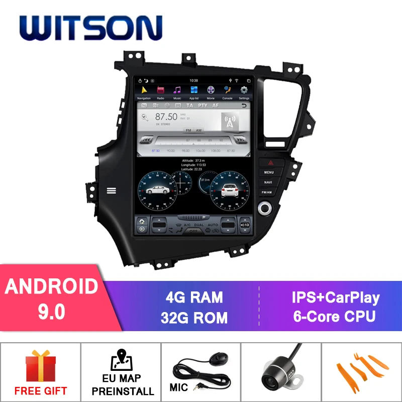 

WITSON Android 9.0 TESLA FOR KIA K5 (Auto Air-Conditioner version) HIGH 4GB 32GB GPS NAVIGATION AUTO STEREOVERTICAL SCREEN