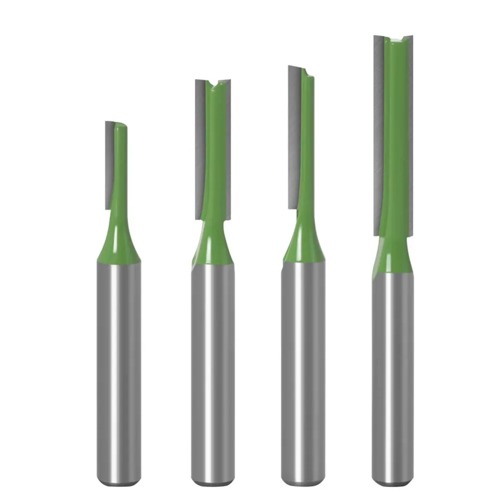 4pcs 1/4 Inch 6mm Shank Straight Bit Milling Cutter Single Double Flute Wood Cutters Tungsten Carbide Router Bit Woodworking Too
4pcs 1/4 Inch 6mm Shank Straight Bit Milling Cutter Single Double Flute Wood Cutters Tungsten Carbide Router Bit Woodworking Too