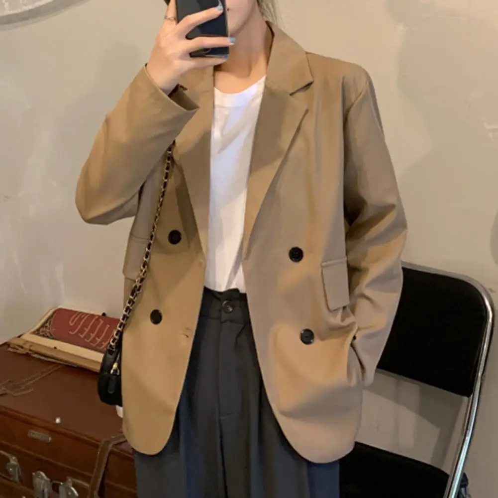 Women's double-breasted lapel long-sleeved thin solid color jacket 2021 autumn elegant suit jacket cardigan jacket wedding
Women's double-breasted lapel long-sleeved thin solid color jacket 2021 autumn elegant suit jacket cardigan jacket wedding
