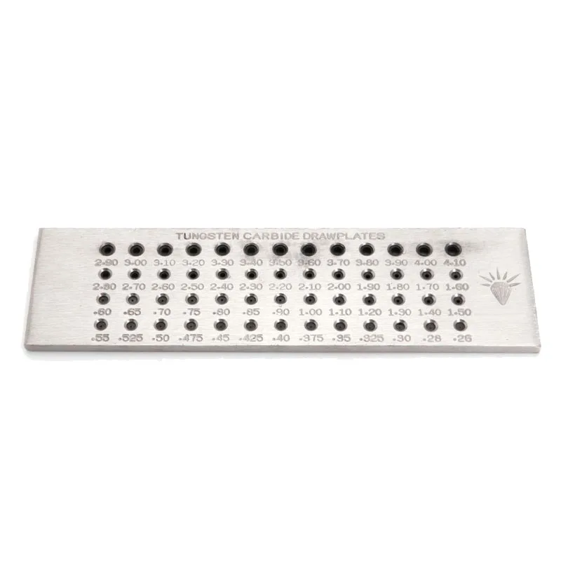 52 Hole 0.26-4.10Mm Tungsten Carbide Wire Drawplate for Jewelry Making Round New
52 Hole 0.26-4.10Mm Tungsten Carbide Wire Drawplate for Jewelry Making Round New