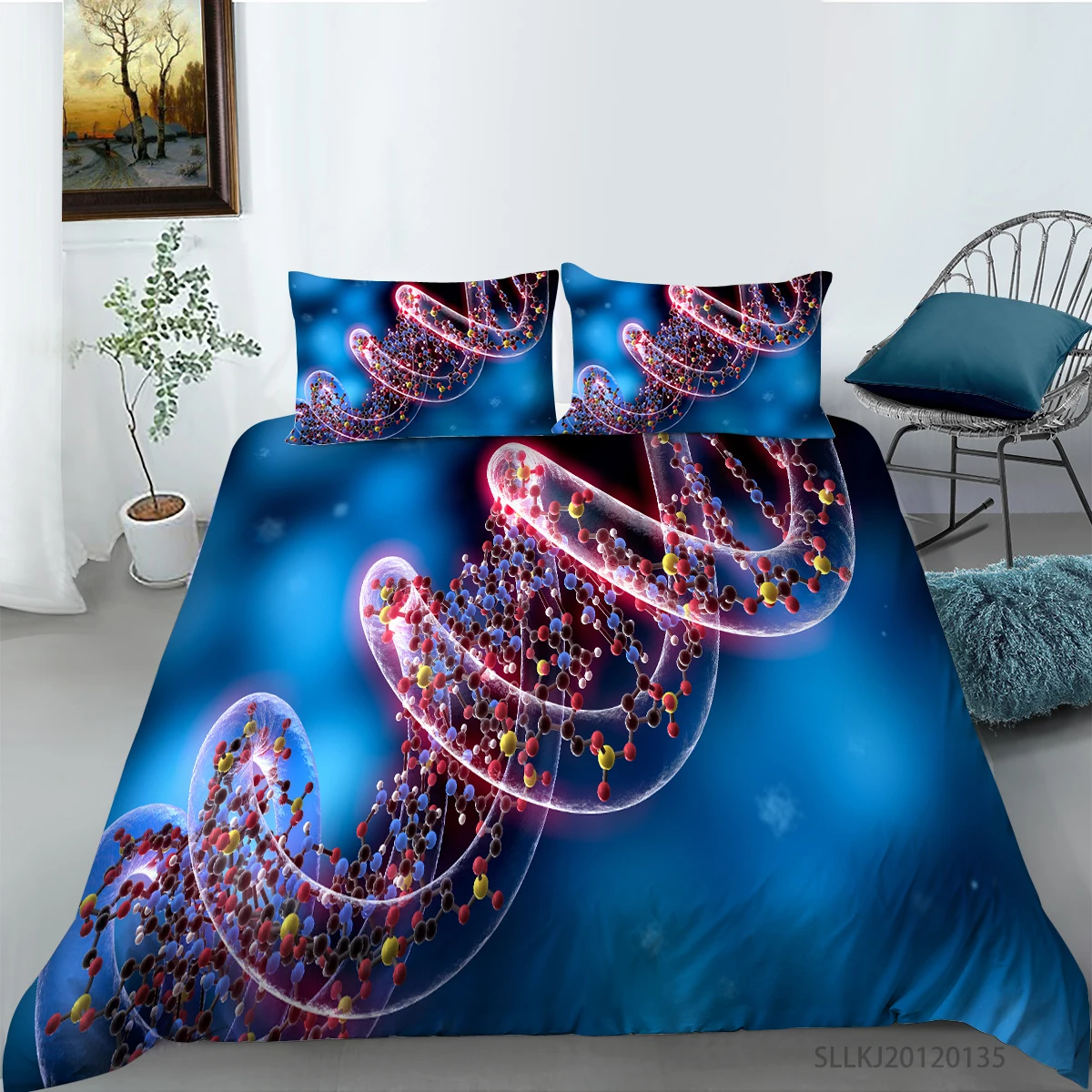 Blue Gene Sequence Printing Bedding set Duvet cover with pillowcases Single Queen King sizes 2/3pcs Drop shipping
Blue Gene Sequence Printing Bedding set Duvet cover with pillowcases Single Queen King sizes 2/3pcs Drop shipping