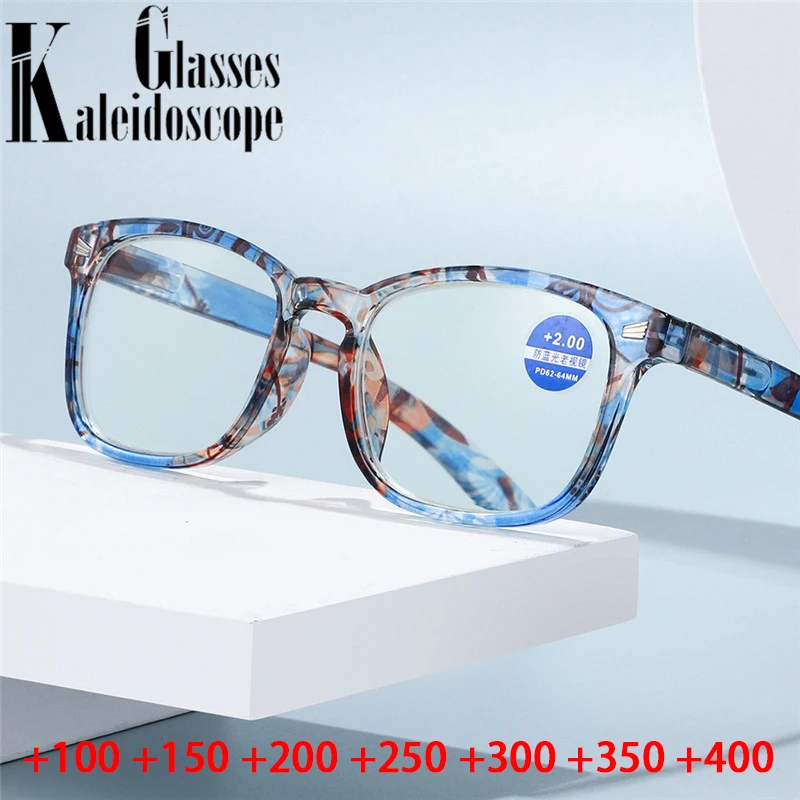 Trendy Anti Blue Light Reading Glasses Lady Vintage Flower Frames Colored Eyewear Big Frame Hyperopia Glasses +1.5 +2.0 +3.5
Trendy Anti Blue Light Reading Glasses Lady Vintage Flower Frames Colored Eyewear Big Frame Hyperopia Glasses +1.5 +2.0 +3.5