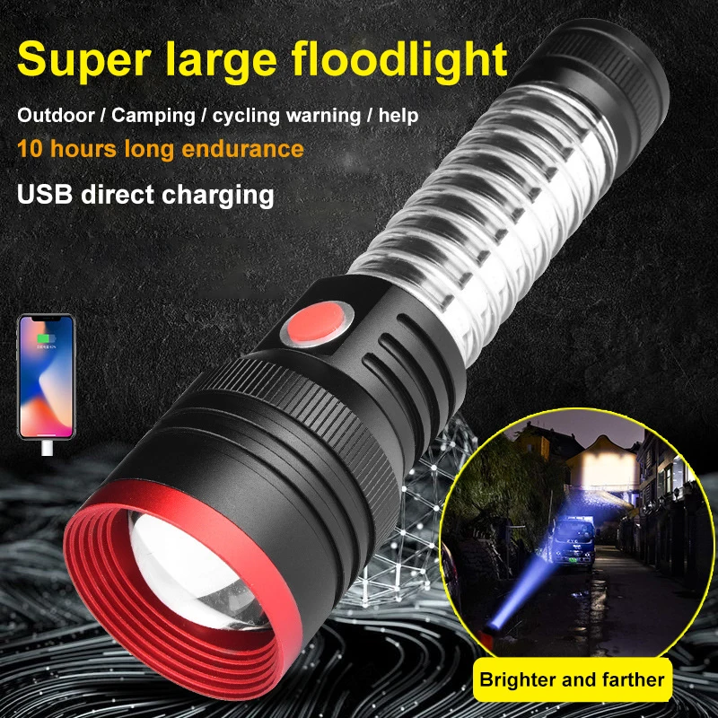 Multifunctional Strong Light Torch USB Smart Charging Waterproof Zoomable Car Emergency Light Outdoor Equipment
Multifunctional Strong Light Torch USB Smart Charging Waterproof Zoomable Car Emergency Light Outdoor Equipment
