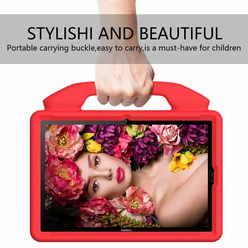 

Blue New Tablet Cover Huawei Mediapad M6 10.8 2019 Kids Shockproof Eva Stand Case Huawei M5 10.8" Case Fundas with Handle