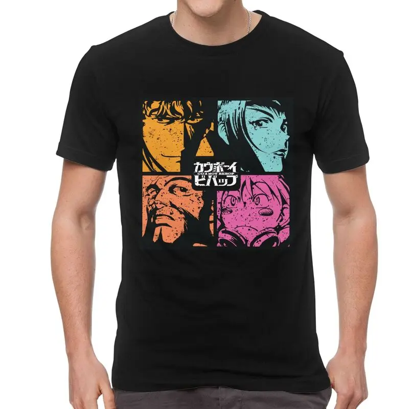 90s Anime Cowboy Bebop T-shirt Men Streetwear T Shirt Short Sleeve Cotton Japan Manga Spike Spiegel Tshirt Cool Tee Top
90s Anime Cowboy Bebop T-shirt Men Streetwear T Shirt Short Sleeve Cotton Japan Manga Spike Spiegel Tshirt Cool Tee Top