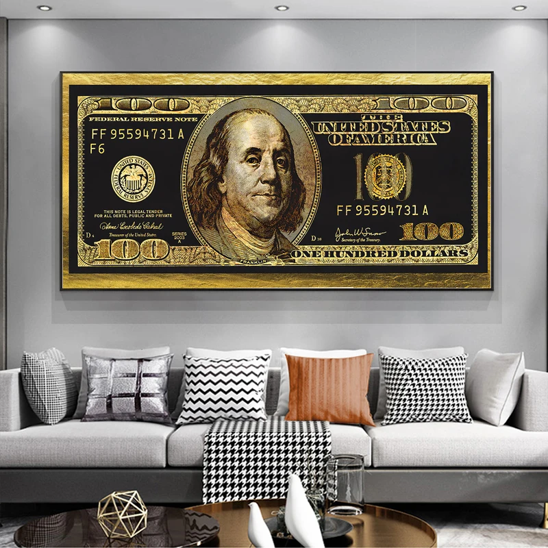 Black and Gold Dollar Modular Canvas Painting Money Posters and Prints Nordic Modern Wall Art Pictures for Living Room Decor
Black and Gold Dollar Modular Canvas Painting Money Posters and Prints Nordic Modern Wall Art Pictures for Living Room Decor