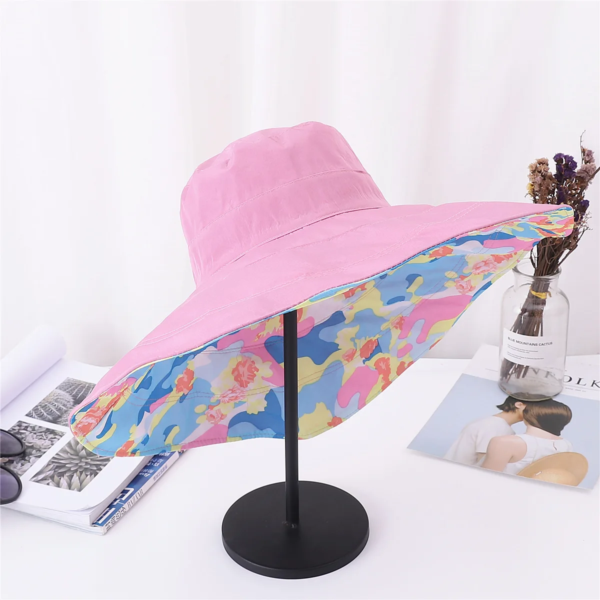 2021 New Women Sunhat Summer Beach Wide Brim sun visor hat uv protection Travel Outdoor Reversible Foldable Cap
2021 New Women Sunhat Summer Beach Wide Brim sun visor hat uv protection Travel Outdoor Reversible Foldable Cap