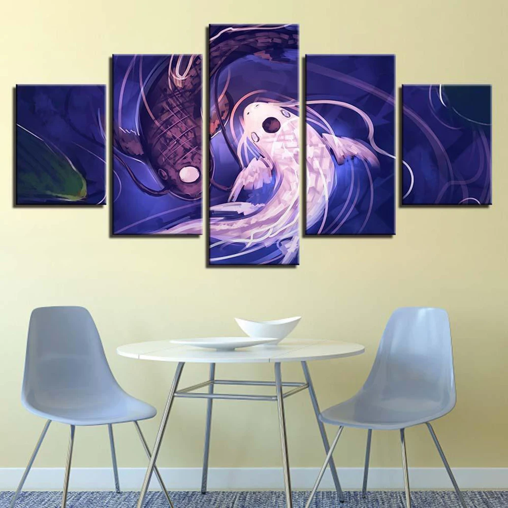 5 Pieces Wall Art Canvas Painting Koi Fish Revel Animal Poster Modern Abstract Modular Living Room Decoration Pictures 
5 Pieces Wall Art Canvas Painting Koi Fish Revel Animal Poster Modern Abstract Modular Living Room Decoration Pictures