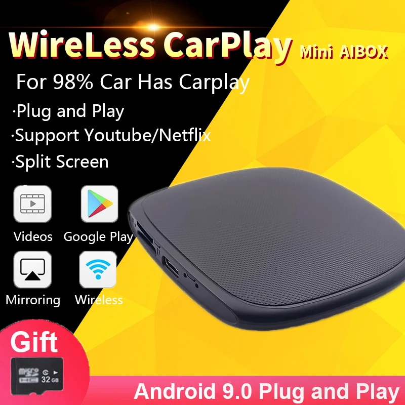 Carplay Ai Box беспроводной Carplay Android Box Автомобильный мультимедийный плеер 4 + 64 ГБ Plug Play для Apple Carplay, автомобильная магнитола Toyota
Carplay Ai Box беспроводной Carplay Android Box Автомобильный мультимедийный плеер 4 + 64 ГБ Plug Play для Apple Carplay, автомобильная магнитола Toyota