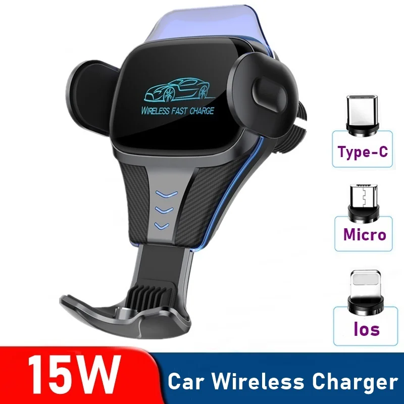 RYWER 15W Car Wireless Charger Holder for Iphone12 ProMax Fast Charging Car-Charger Induction Charger for Xiaomi Huawei Samsung
RYWER 15W Car Wireless Charger Holder for Iphone12 ProMax Fast Charging Car-Charger Induction Charger for Xiaomi Huawei Samsung