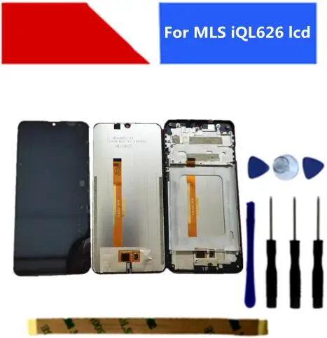 Подходит для MLS iQL626 ЖК-дисплей + сенсорный экран дигитайзер рамка в сборе 100%