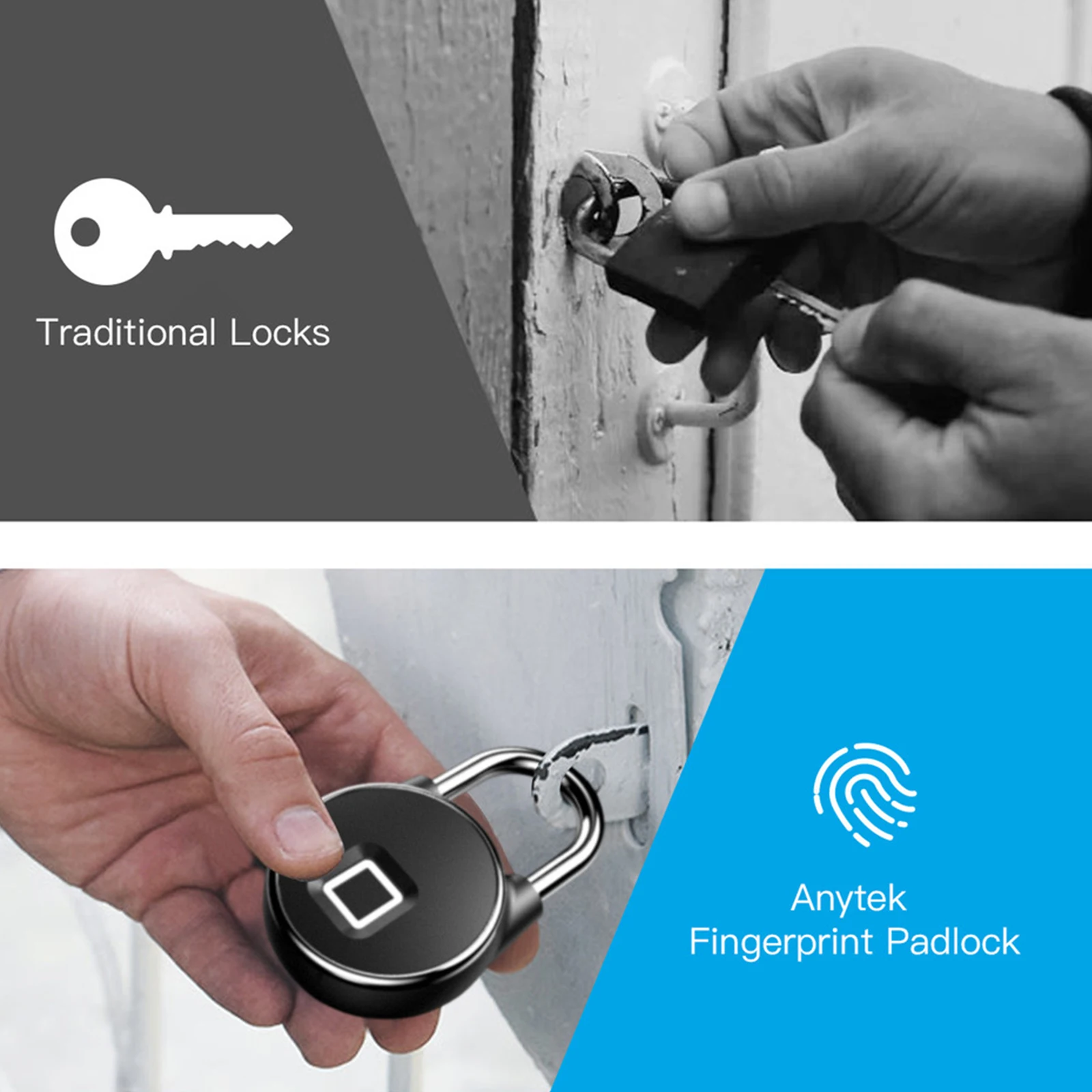 Portable Keyless Locker IP66 Waterproof USB Charging Bluetooth APP Fingerprint Lock For Backpack Suitcase Standby 180 Days
Portable Keyless Locker IP66 Waterproof USB Charging Bluetooth APP Fingerprint Lock For Backpack Suitcase Standby 180 Days