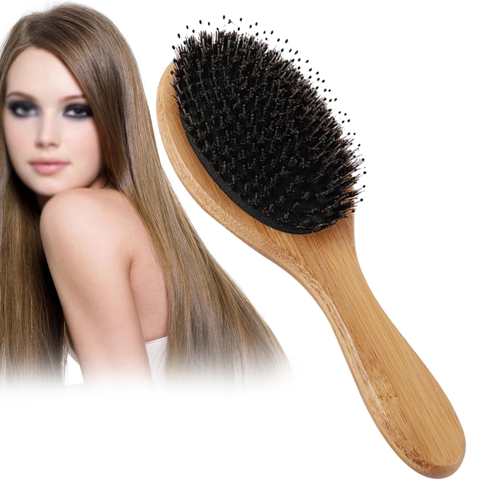 Smooth Durable Comb Portable Hair Brush Massage Wood Handle Styling Tool Home Boar Bristle Healthy Anti-Static Professional
Smooth Durable Comb Portable Hair Brush Massage Wood Handle Styling Tool Home Boar Bristle Healthy Anti-Static Professional